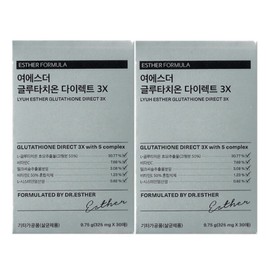 Esther Formula 에스더포뮬러 여에스더 글루타치온 다이렉트 3X 325 mg x 30매 2개 / 써클 Esther Formula Ye Esther Glutathione Direct 3X 325 mg x 30 sheets 2 pieces / Circle