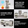FERCAISH 7/8 T Adapter Brass Adaptor, 3 Way Tee Connector