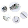QUJIFETU Bling Whistle Metal Rhinestone Lanyard Whistle Loud Sound with