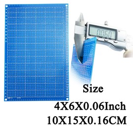 YUNGUI PCB Protoboard,3 Pack PCB Prototype Board Solderable Breadboard for DIY Electronics and Soldering kit(4” X 6”,Blue), 4 Inches X 6 Inches