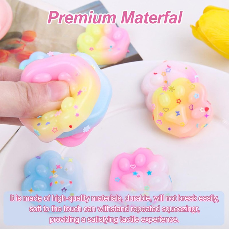 CATOR Pack of 10 Mini Taba Squishy Cat, Mini Squishy