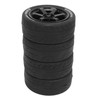 Set of 4 RC Tyres, Rubber Plastic RC Wheels Replacement