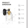 zeyu Modern Wall Sconces, 1-Light Sconces Wall Lighting, Industrial Bathroom