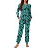 syoss Womens Pajama Set Long Sleeve Sleepwear Fall Round Neck