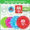 96 Pcs Fiesta Party Plates,Mexican Fiesta Party Plates,Mexican Cinco De