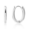 ALEXCRAFT 925 Silver Hoop Earrings Women's Small Chunky Hoop Earrings