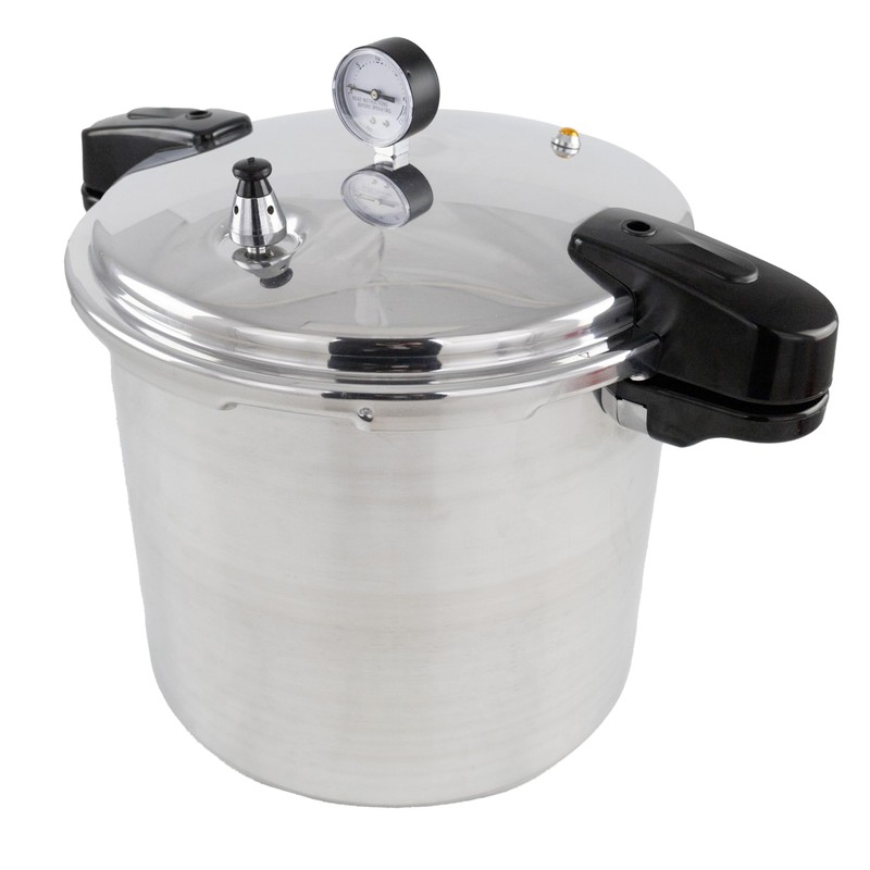 NESCO 16.9 QT MANUAL PRESSURE CANNER, PRESSURE COOKER WITH PRESSURE