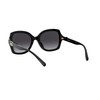 Coach HC8295 Sunglasses, Black/Dark Grey Gradient, 56 mm