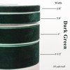 ATRBB Dark Green Velvet Ribbon - 1 1/2 Inch Width,