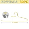 SPECILITE 30 Pack Open Ended Metal Gold Pants Hangers for