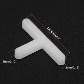 sourcing map 100pcs Tile Spacers 3mm Hard Plastic t Type Tiles Leveler Spacer Installation Ceramic Spacing Clips for Wall Floor