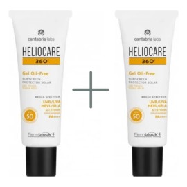 Heliocare 360 Gel Oil Free 50 Ml Pack De 2