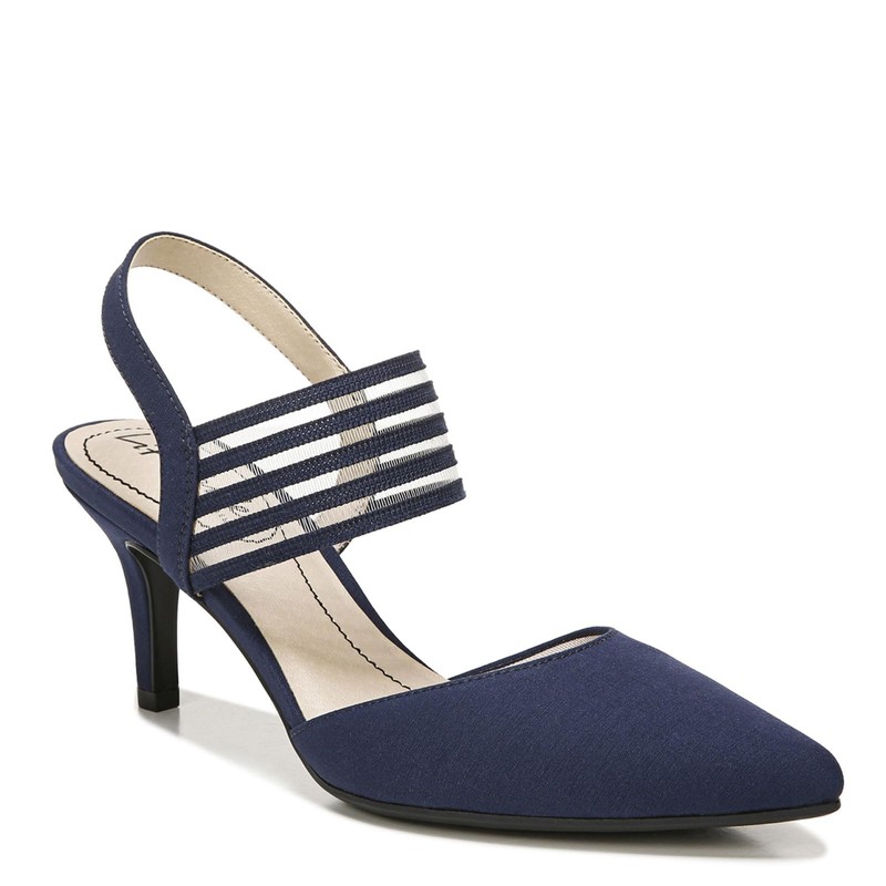 LifeStride Sanya - Zapatos de tacón para Mujer, Azul Marino,