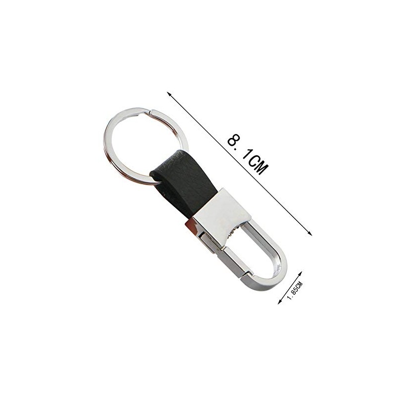 MYLB Clip on Belt Loops Pants Buckle Keyring Leather Keychains