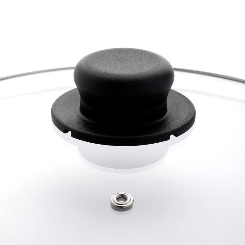 Zanetti - Glass lid with knob for pots and pans,