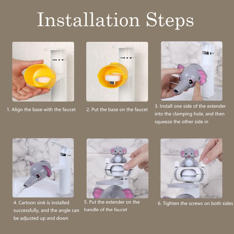 Faucet Handle Extender Set, Faucet Extender for Kids Child Sink