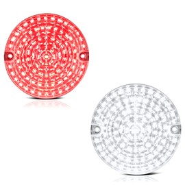 VIPMOTOZ Full LED Reverse Backup Light & Rear Fog Lamp Compatible With 1983-2016 Land Rover Defender 90 110 Chrome Housing Clear Lens