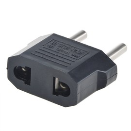 SLLEA US USA to EU Euro Europe Power Jack Wall Plug Converter Travel Adapter