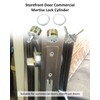 Storefront Door Lock Mortise Lock Commercial Door Cylinder Lock with