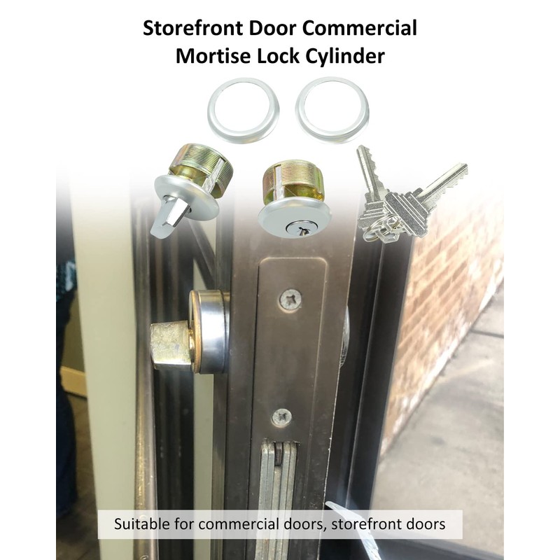 Storefront Door Lock Mortise Lock Commercial Door Cylinder Lock with