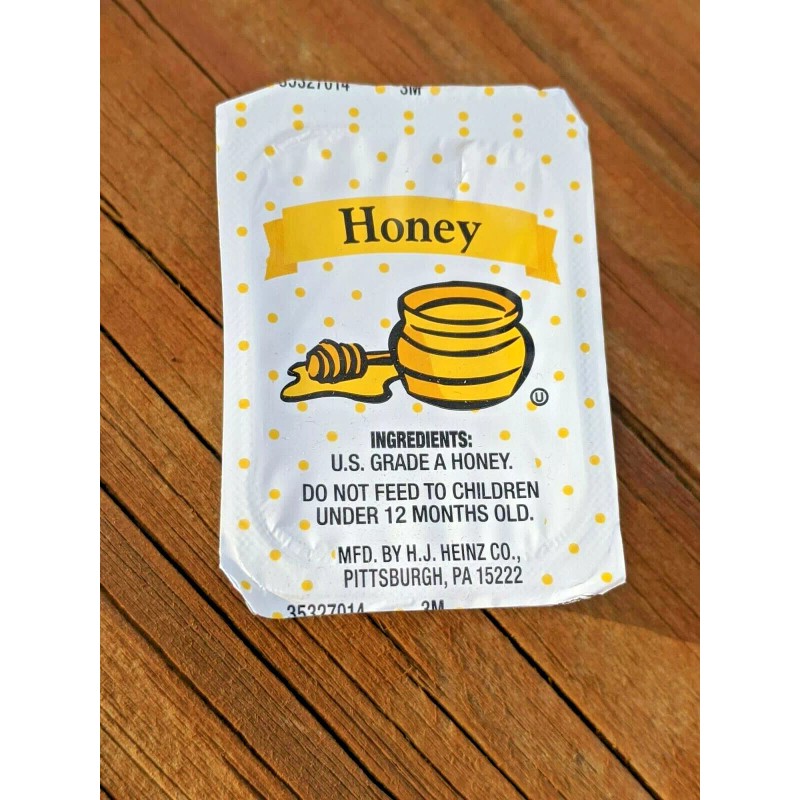 HEINZ HONEY SINGLE SERVE 50 Packs in Bag KOSHER .42oz
