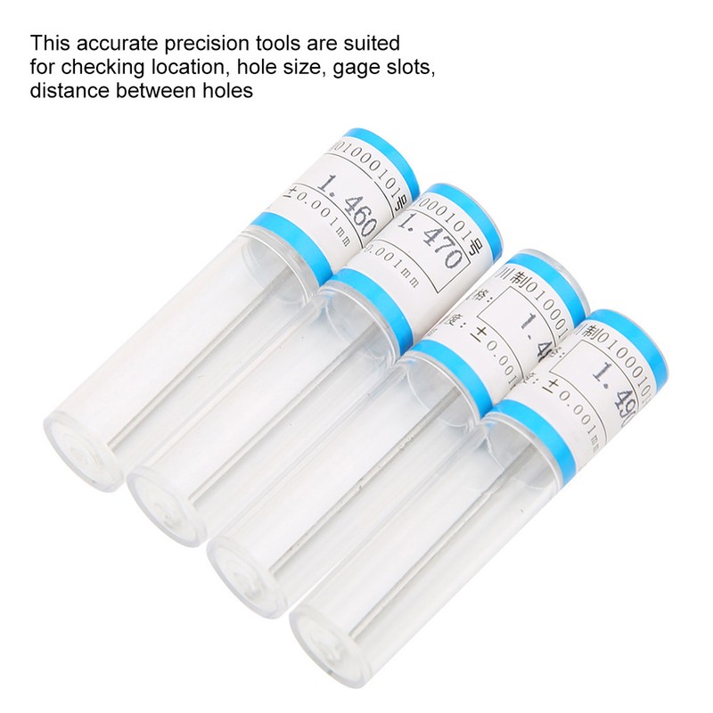 50pcs 1-1.49mm Plug Pin Gage Set 0.001mm Tolerance Bearing Steel