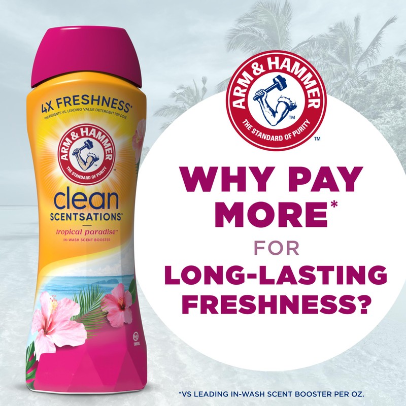 ARM & HAMMER Clean Scentsations In-Wash Scent Booster, Laundry Scent