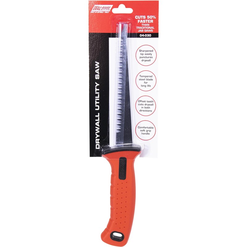 WAL-BOARD TOOLS Utility Saws, Soft Grip, Handle Material, 004-030
