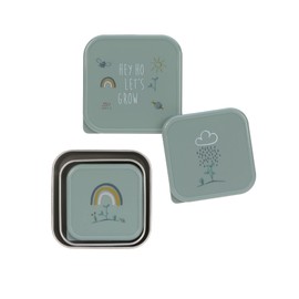 LÄSSIG Garden Explorer Snack Box Set of 3 Stainless Steel