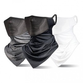 [PK] Summer Cool UV Protection Multi-functional Neck Gaiter Mask with Ear Hooks (Special Offer) Scarf Light Gray 3ea
