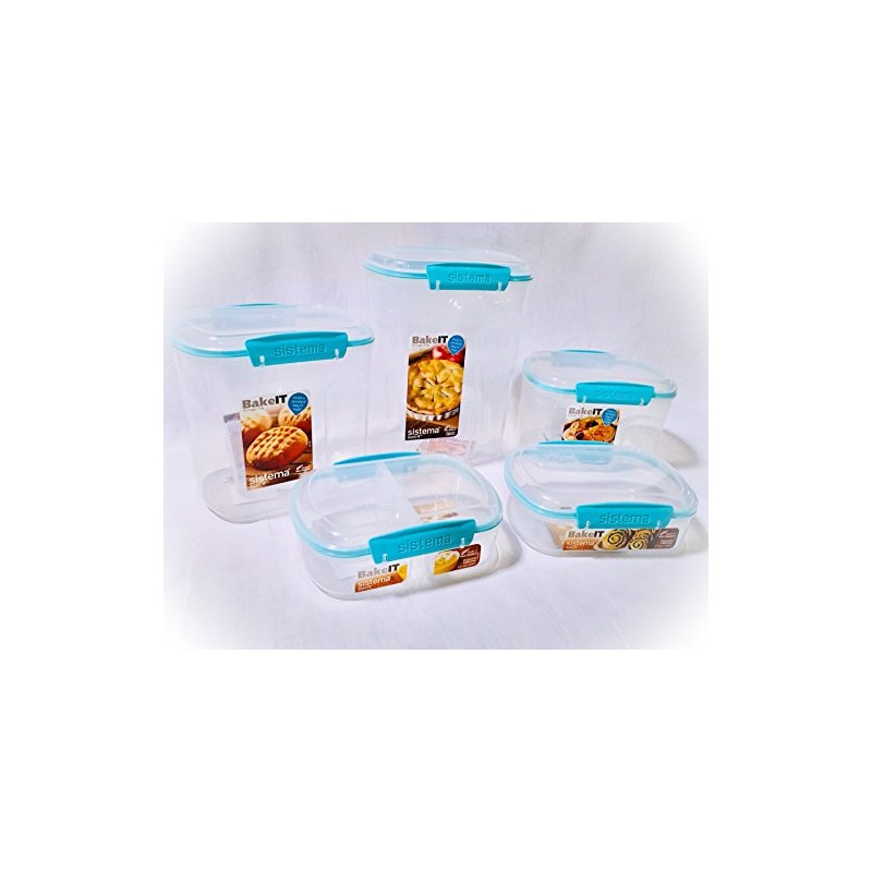 Sistema Bake It Food Storage for Baking Ingredients, Toppings Container,