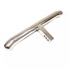 AZONECAR 30" Polished Chrome Tow Hitch Step Bar-3" Round Curved