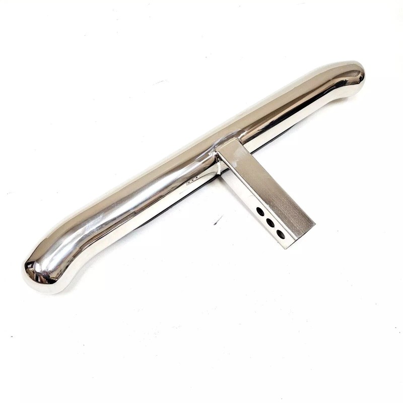 AZONECAR 30" Polished Chrome Tow Hitch Step Bar-3" Round Curved