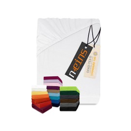 Classic Jersey Fitted Sheet Available In 34 Colours and 6 Sizes – 100% Cotton, 120 x 200 cm