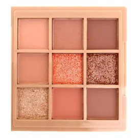 Paleta De Sombras 9 Tonos Nude Neutros Mate Y Brillo 9 Tonos