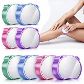 Magic Crystal Hair Eraser, Suitable for Men and Women Painless Exfoliating Crystal Hair Removal Tool, Magic Crystal Hair Remover for Legs and Back of Arms (Purple)