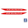 EmblemsPlus Chevy Silverado Red 6.2L EcoTec3 V8 Hood Lettering Decals