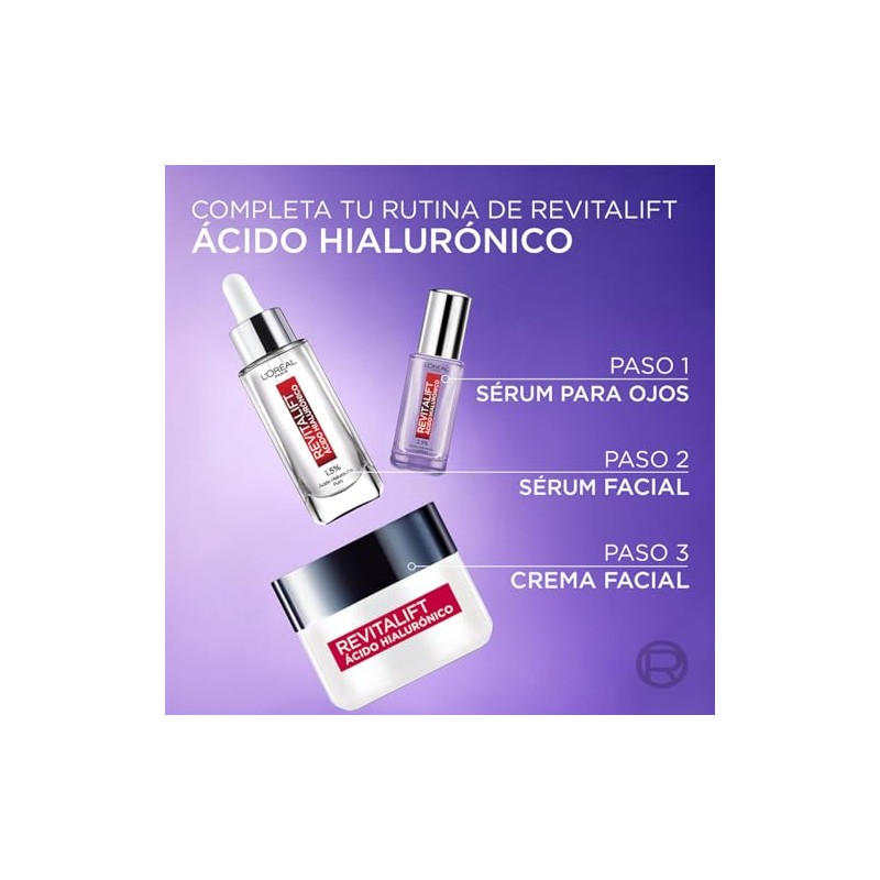 Oreal Paris Revitalift Ácido Hialurónico Crema Día Hidratante Hidrata Intensamente