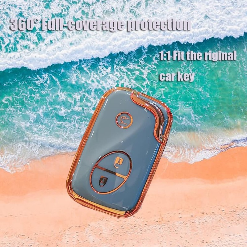 TECART Key Fob Cover Fit for Lexus is300 is250 Soft