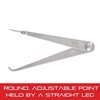 Starrett Firm-Joint Hermaphrodite Caliper with Finely Finished, High-Grade Steel and
