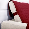 Elegant Comfort Quilted Furniture Protectors Solid and Printed Design Reversible