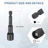 sourcing map 2pcs Magnetic Nut Driver 9mm Hex Drive Socket