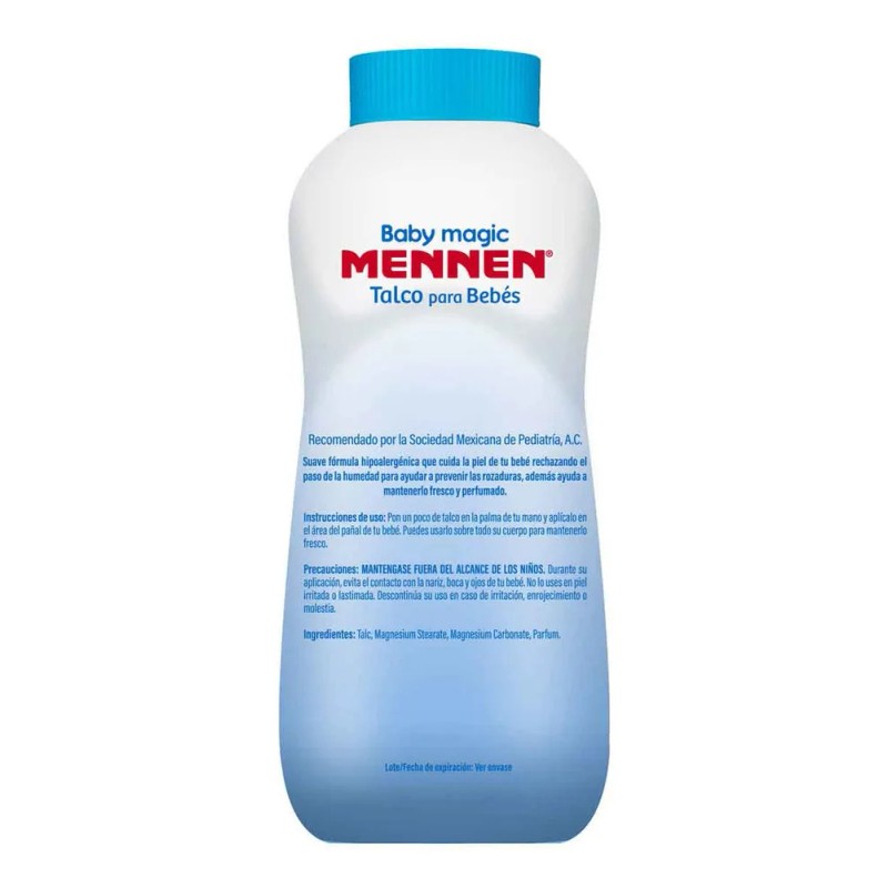 Talco Para bebé Azul Hipoalergénico Baby Magic 200g Mennen