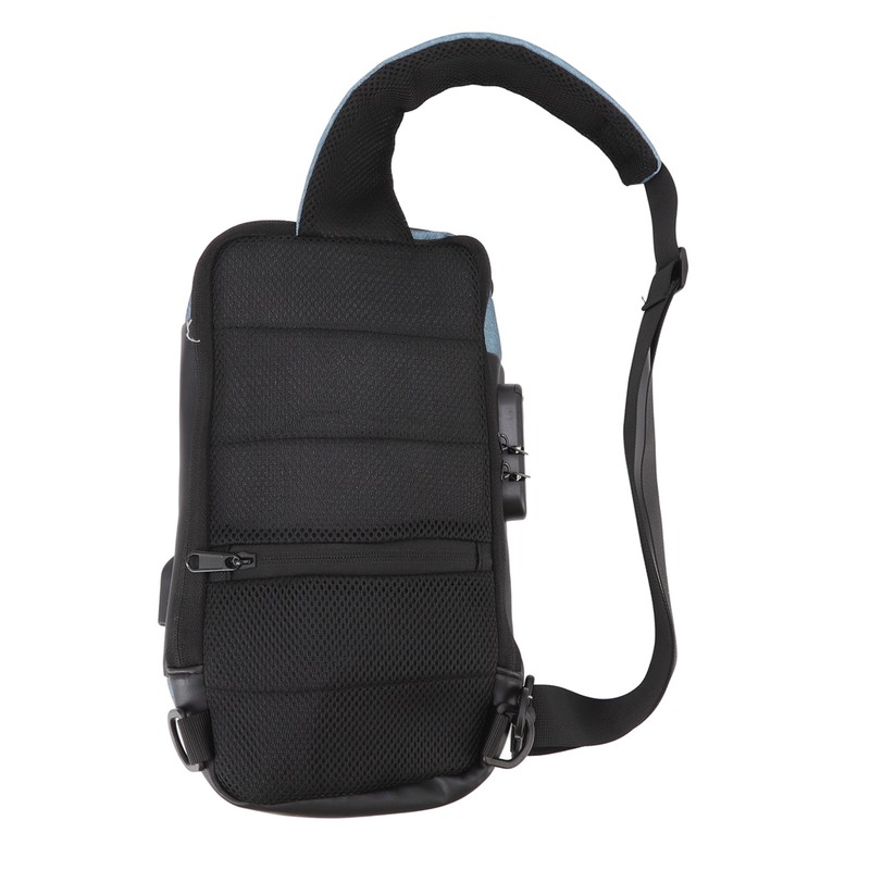 Sling Bag Waterproof Anti Theft with Combination Lock Anti Scratch
