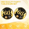 40 PCS 60th Birthday Decorations Black Gold Back in 1964