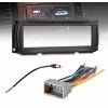 Red Wolf Single DIN Radio Dash Install Kit W/Wire Harness
