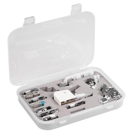 KooingTech Sewing Machine Foot, 15pcs Sewing Machine Accessories, Presser Feet, Sewing Machine Presser Foot Set Walking Foot Kit for Sewing Machine