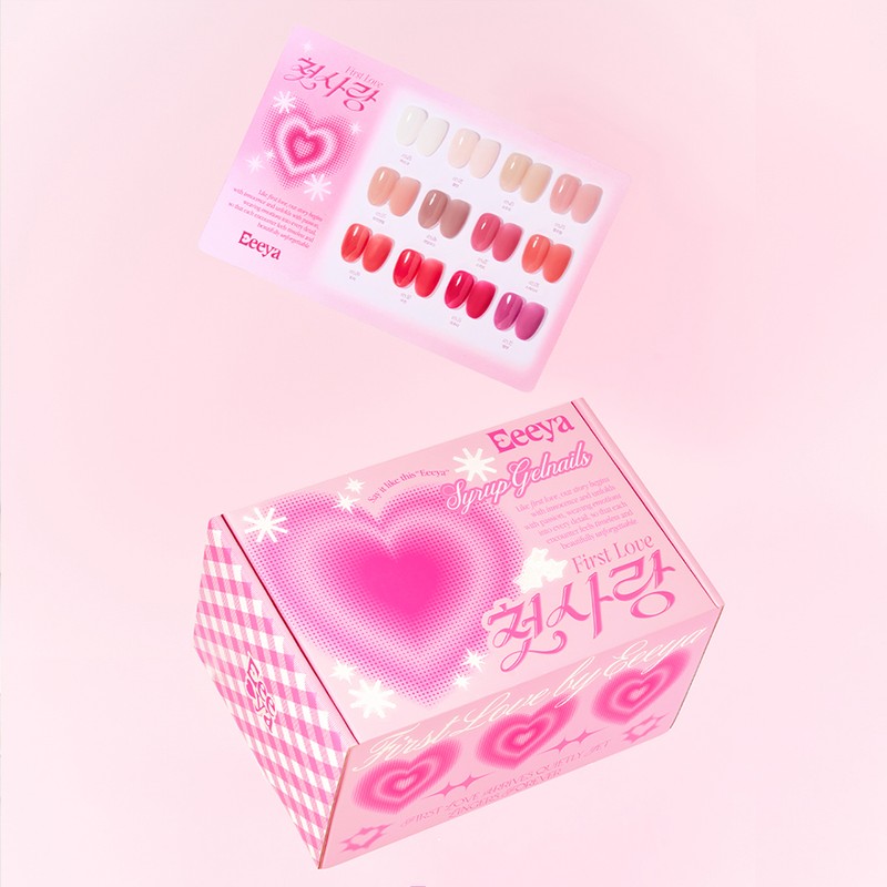 yazel Iyagel First Love 12 Piece Set Pink Syrup Gel