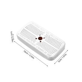 FELTECHELECTR 2pcs Reusable Silica Gel Desiccant Canister Moisture Absorber for Closet Cabinet Bathroom Dehumidifier with Tins Prevents Mold Mildew Growth