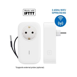 UBiBot Smart Plug WiFi Remote Control Outlet Alexa & IFTTT, Energy Monitoring and Timer Function, No HUB Required, Delayed Switch Supports External Temperature Probe (SP1 WiFi & SIM)